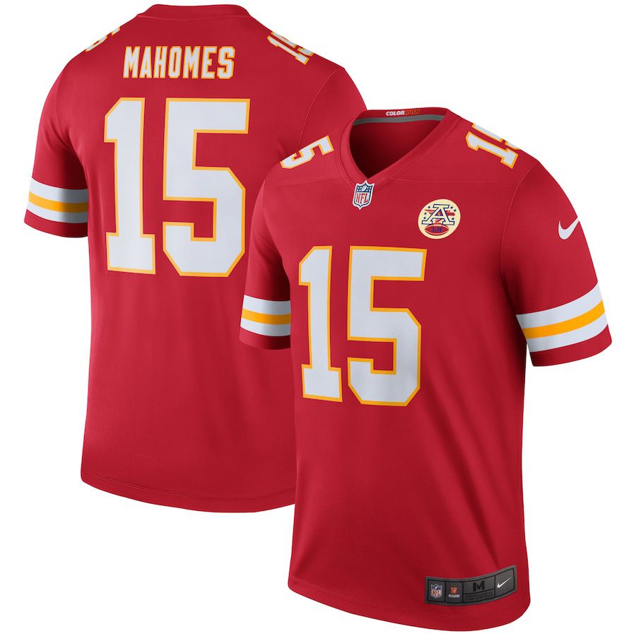 Men Kansas City Chiefs #15 Patrick Mahomes Nike Red Legend NFL Jersey